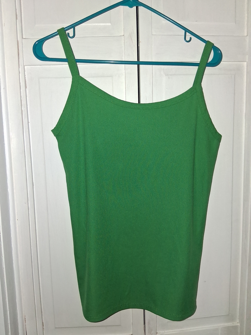 No Boundaries Green Slim Strap Camisole